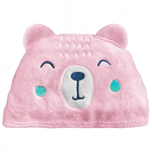 Toalha de Banho Bebê Para Menina Comfort Power Sec Urso Laço Bebê