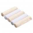 Kit Toalhinha de Boca Infantil Bordados Karinho 85% Algodão Branco e Creme Papi