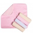 Kit Toalhinha de Boca Infantil Bordados Karinho 85% Algodão Branco e Rosa Papi