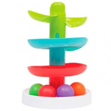 Brinquedo Torre Espiral Bolas Buba Multicolorido