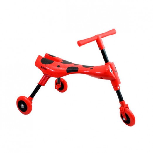 Triciclo Infantil Dobrável Vermelho 20kg Clingo