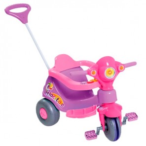 Triciclo Infantil Velocita Calesita Lilás