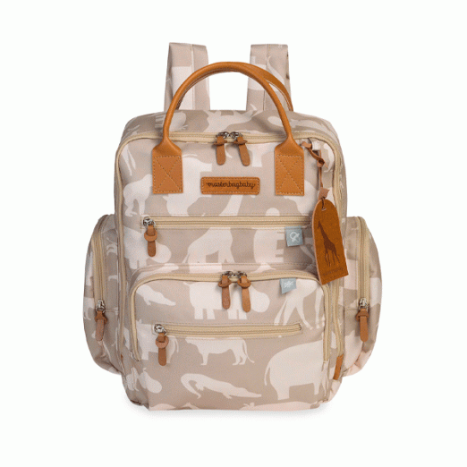 Mochila Infantil Para Menino Urban Safari Caqui Com Trocador Masterbag