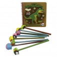 Livro Infantil Um Livro-Kit Divertido! Desenhe os Dinossauros Happy Books