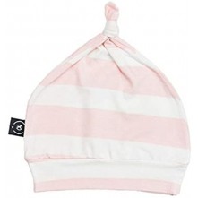 Penka gorro infantil rosa e branco aurora