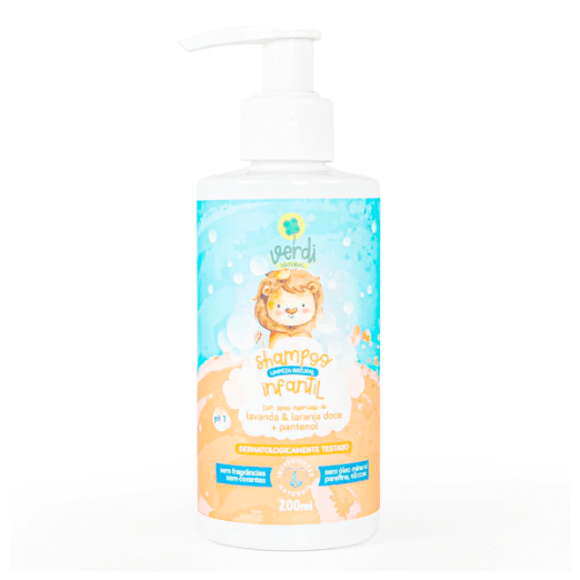 Shampoo Infantil 100% Natural com Óleos Essenciais 200ml Verdi Natural