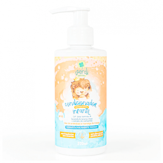 Condicionador Infantil 100% Natural com Óleos Essenciais 200ml Verdi Natural