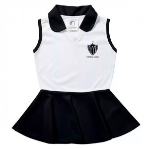 Vestido Bebê Atlético Preto e Branco Torcida Baby P