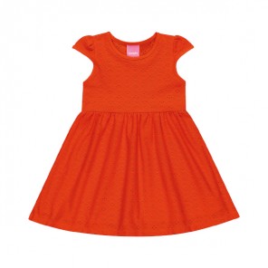 Vestido Laise Bebê Feminino Abóbora M Kamylus