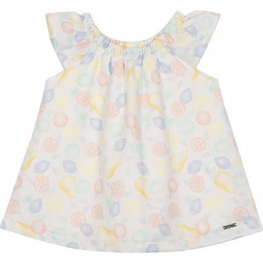 Vestido Body Para Bebê Verde Estampado Nini E Bambini Tam M