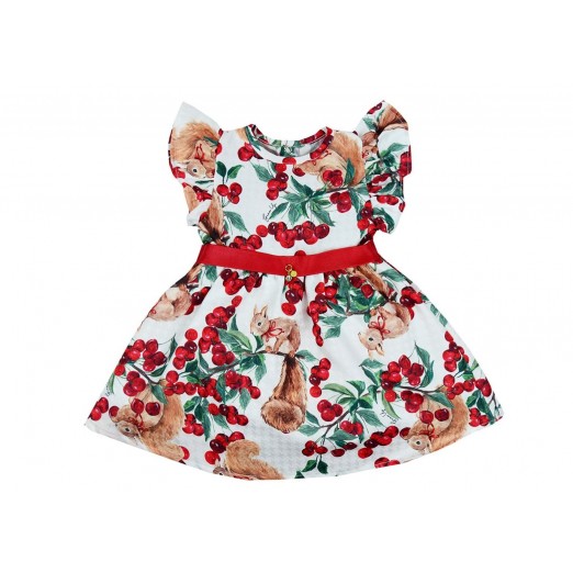 Vestido Infantil Feminino Vermelho Linha Celebration +24m  Growup