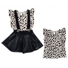 Salopete C/Bata Curto Linha Animal Print +3m Growup