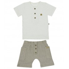 Conjunto C/Blusa e Shorts Happy Family Tam 1  Grow Up