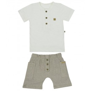 Conjunto C/Blusa e Shorts Happy Family Tam 1  Grow Up