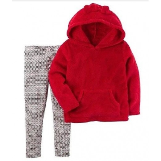 Conjunto De Frio Menina Importado Com Capuz 6 Meses Carters